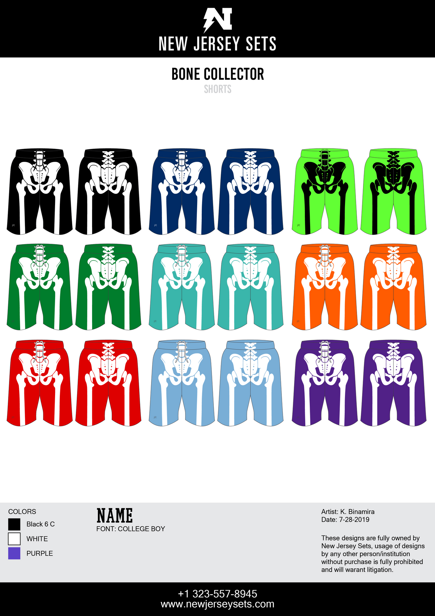 Bone Collector X-Ray Shorts